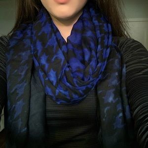 Urban Outfitters Blue & Black Scarf